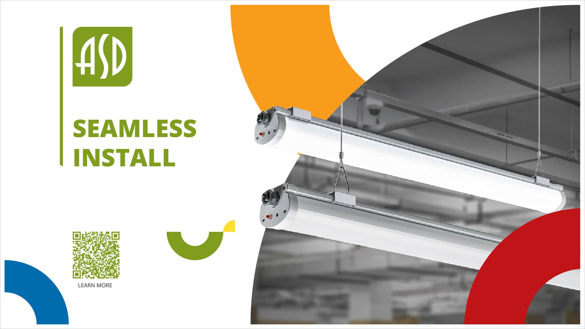 ASD LVP2SM Seamless Vapor Proof Fixture Install
